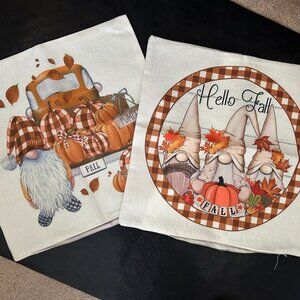 Fall Seasonal Pillow Cases 18x18